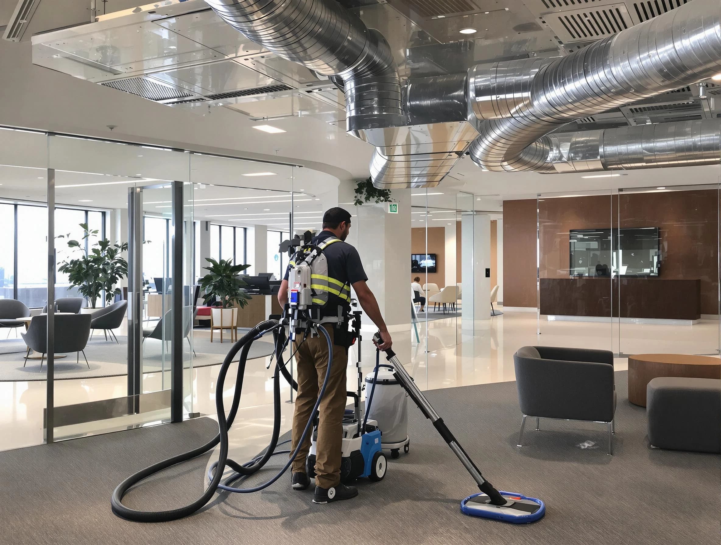 Commercial duct cleaning service by Mechanicsville Air Duct Cleaning in Mechanicsville