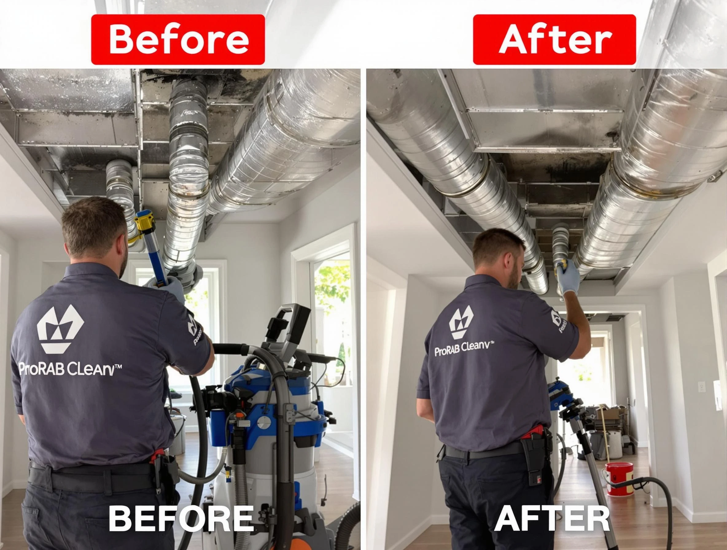 Mechanicsville Air Duct Cleaning expert performing thorough residential duct cleaning in a Mechanicsville home